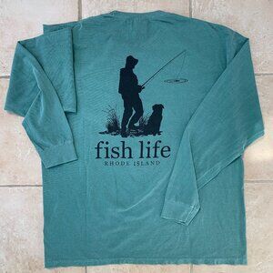 Men's Rhode Island Fish Life Cotton Top NWOT
